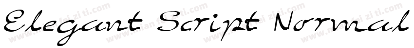 Elegant Script Normal字体转换
